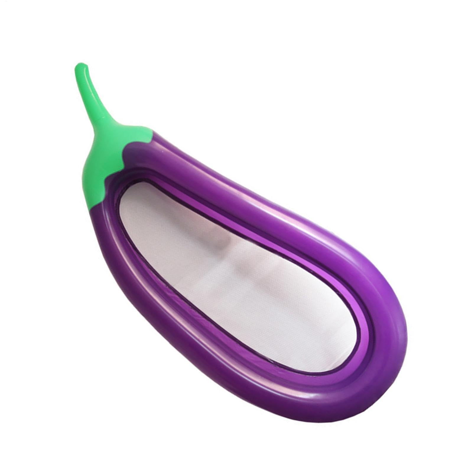 Chaise longue de piscine - Piscine gonflable portable | En forme d'aubergine - En forme d'aubergine - Matériau en PVC confortable et respectueux de l'environnement