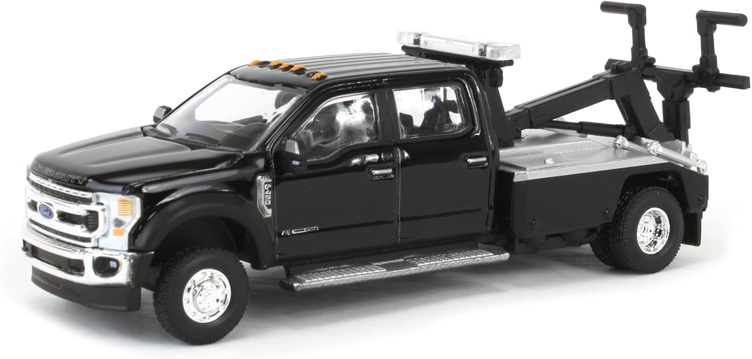 Truck 1/64 2020 F-450 Super Duty Dually with Wrecker Bed Black Exclusive 51398-A