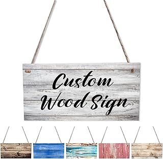 Customized Wooden Signs Decorate Bedrooms Living Rooms Corridors and Offices Upload Any Picture Text Logo Name Design Your Own Personalized Sign, 3.93"x7.87"