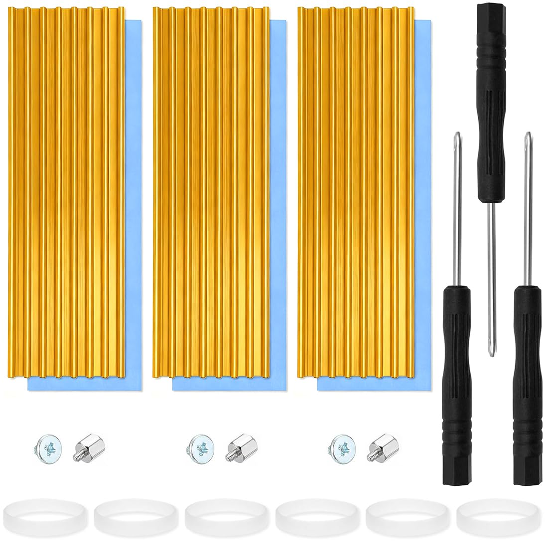 Dissipatore di calore in rame SSD M.2 con cuscinetto termico per NVMe NGFF 2280 M2 Disposivo di raffreddamento per computer PC Notebook Radiatore Dissipatore di calore per laptop  7