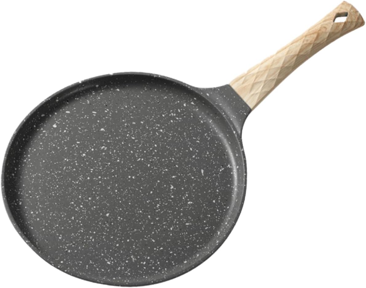 Nonstick Frying Pan Flat Skillet for Eggs Crepes Pancakes for Home and Restaurant Use and Cooking Tool