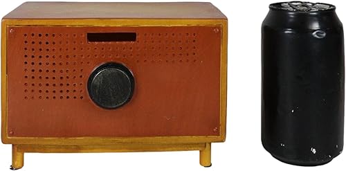 Miniatura 7 de Ebros Gift Juego de caja de televisión rectangular retro vintage de 6.75 pulgadas de largo, juego de caja de televisión con moneda de dinero, caja