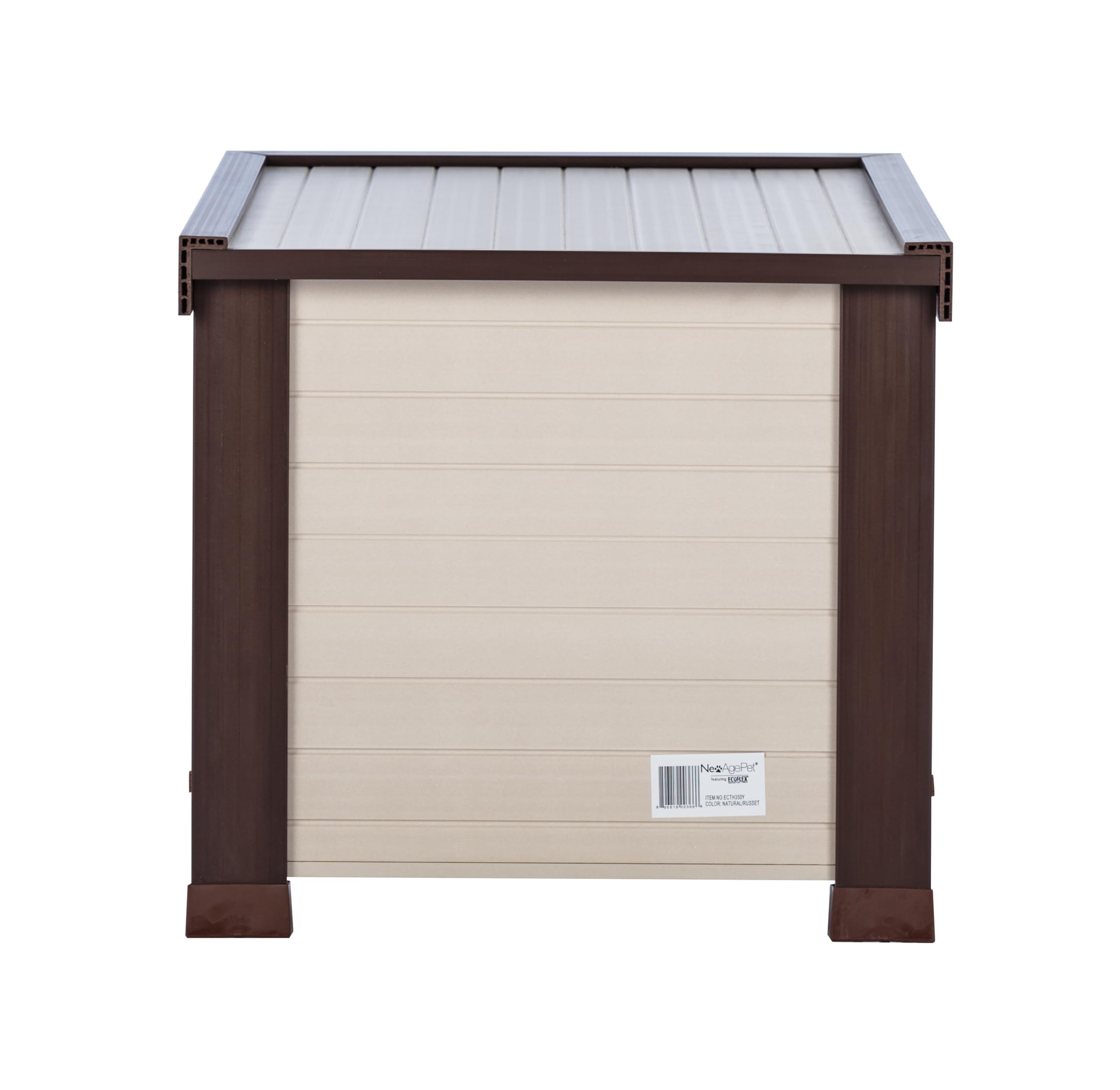 New Age Pet® ECOFLEX® Albany, Casetta per Esterni per Diversi Gatti Selvatici, Facile e Veloce da Montare, con 2 sportelli in Vinile, Resistente all'umidità e agli odori