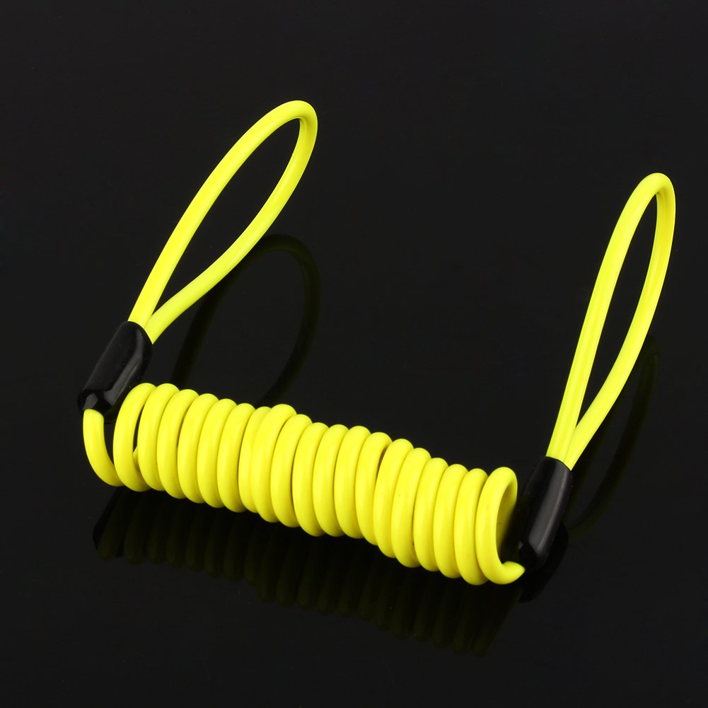 Cavo Antifurto A Spirale 1,5 M Per Dischi Freno – Compatibile Con Moto, Scooter E Bicicletta, In Acciaio E PVC, Impermeabile E Resistente All'usura