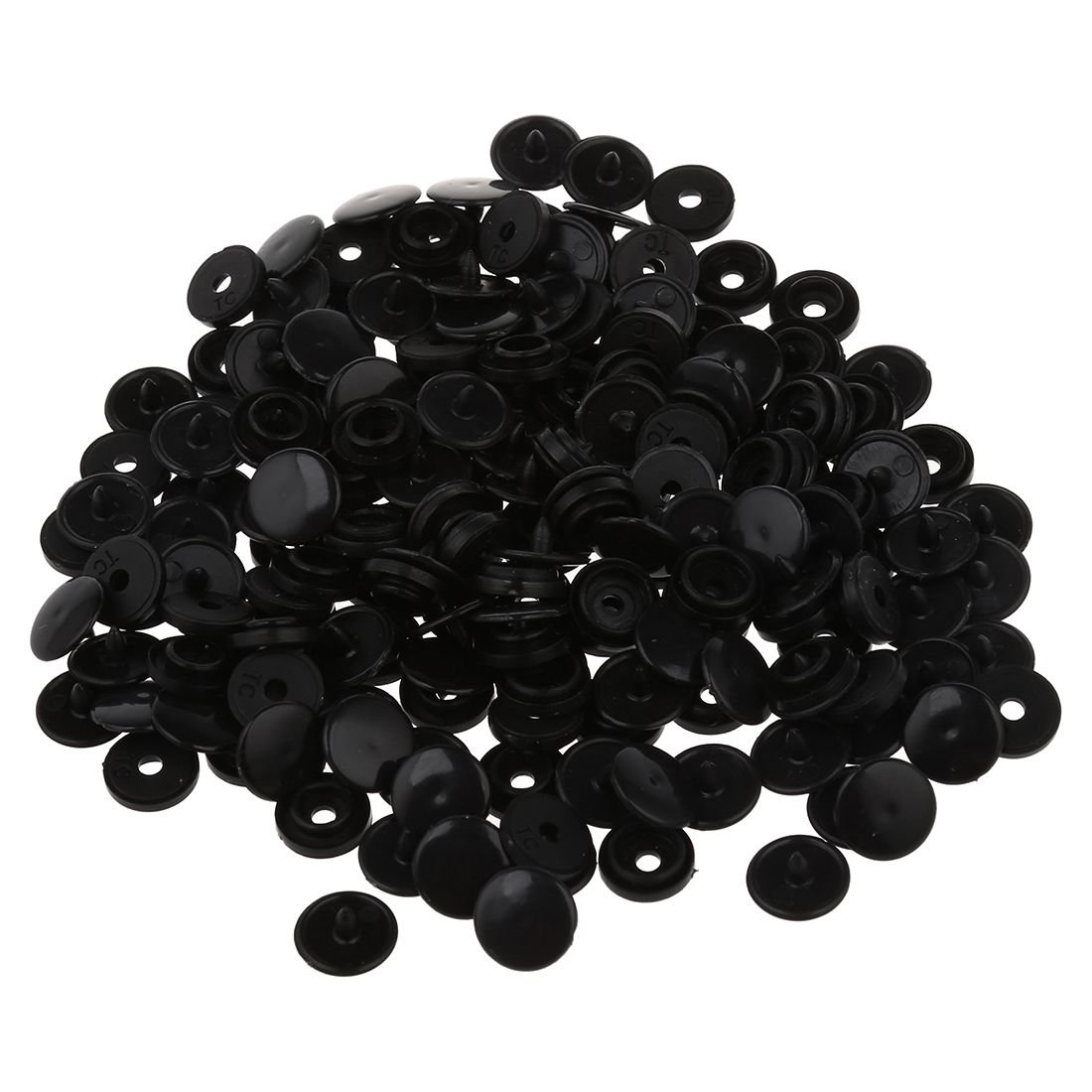 CTRLZS 50 pcs T3 SNAPS press studs Scrapbook Sewing buttons black