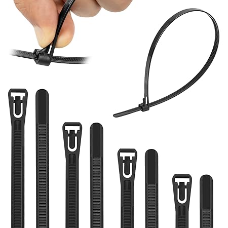 Zwarte Kabelbinders - 600 mm x 12,4 mm, Extra Lang, Heavy Duty, 30 Stuks Met 113 kg Treksterkte, Voor Outdoor en Industrieel Gebruik