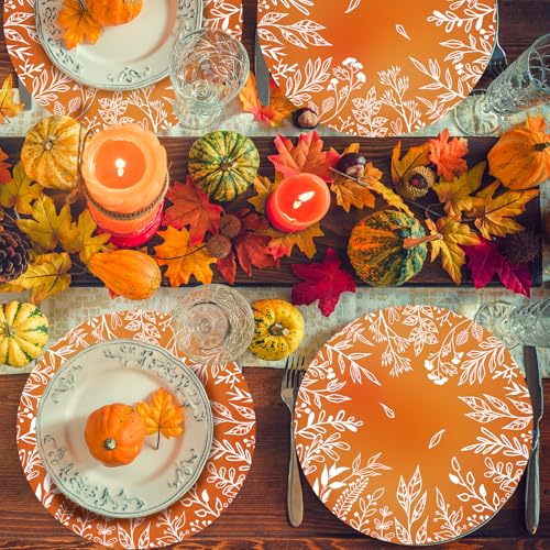 Set de table automne jetable 34 cm pour décoration de table de mariage