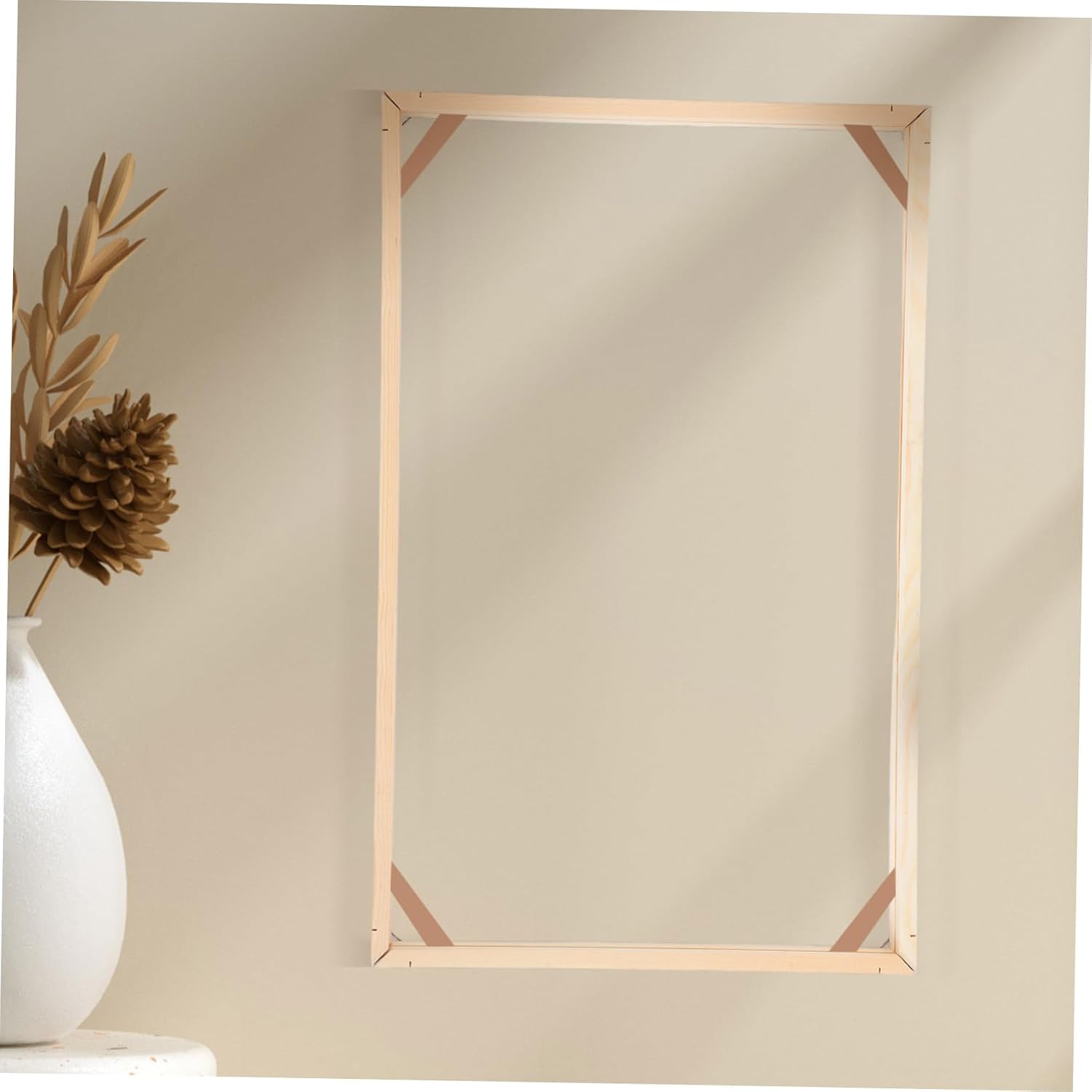 Gadpiparty 1 Set DIY Wooden Canvas Frame Kit With Stretch Bars Oil Painting Wall Art Frame For Paintings Canvases Easy Build Stretching System Accessories
