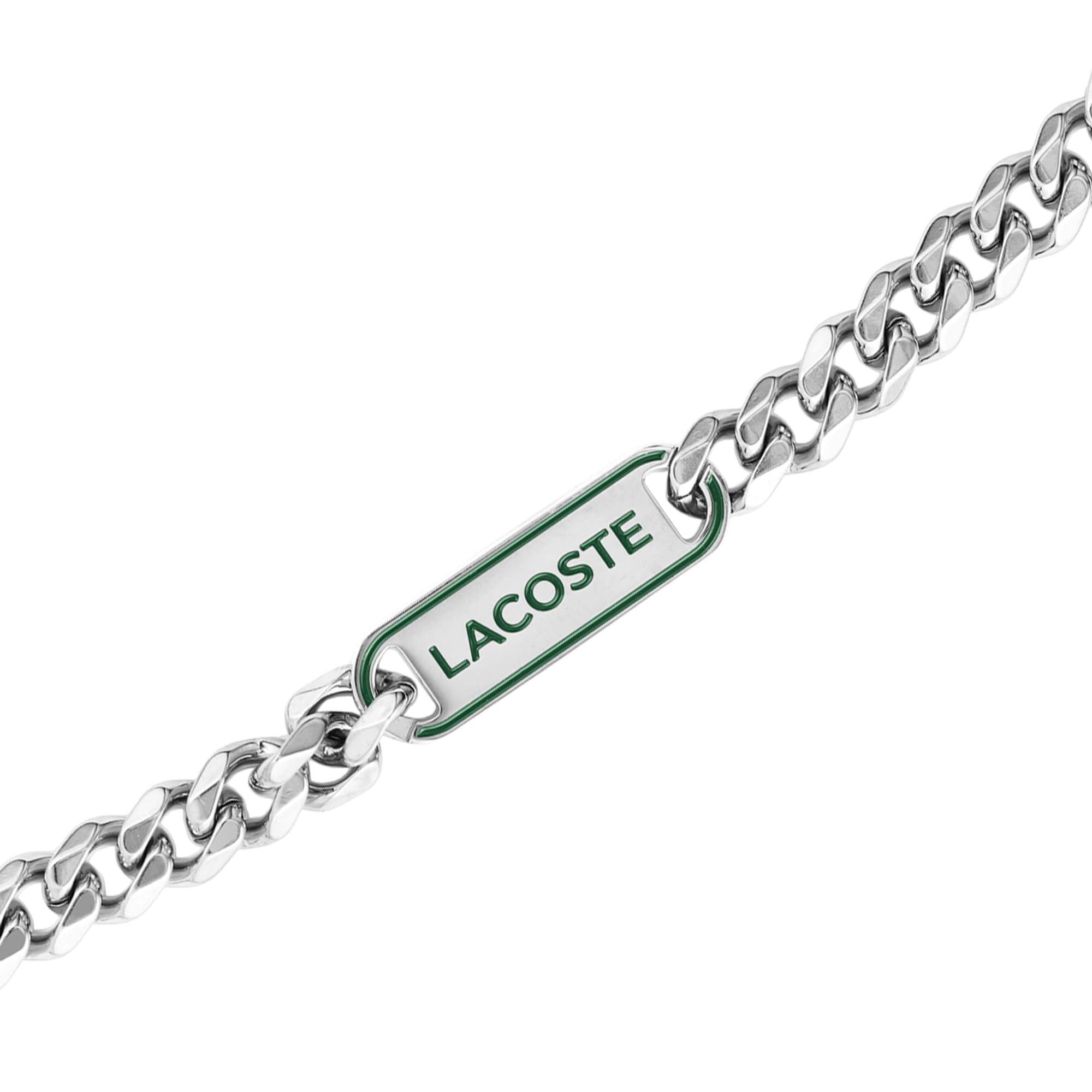 Lacoste Collier en chaîne pour Homme Collection DISTRICT en Acier inoxidable