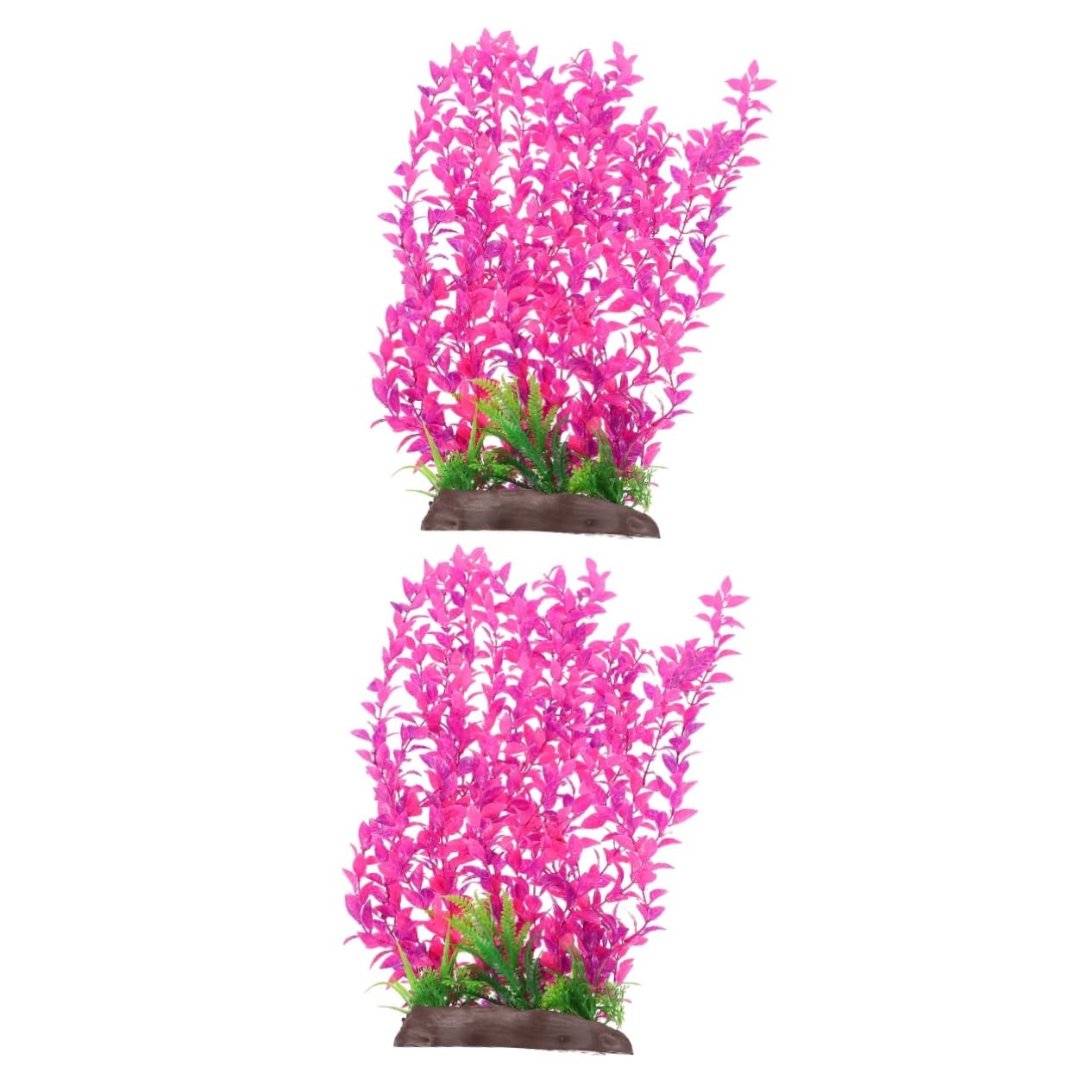 Sosoport 2stücke Künstliche Wasserpflanzen Für Aquarien Lifelike Dekoration Für Fischbecken Langlebig Hochwertigem Kunststoff Für Betta-Fisch Tanks Und Terrarien