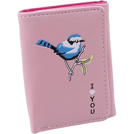 Amazon Honel ミニ財布 レディース 人気 小さい かわいい 鳥柄 財布 カワイイ レザー コンパクト コンパクト 二つ折り パーティー ウォレット カード小銭入れ 女性用 プレゼント シューズ バッグ