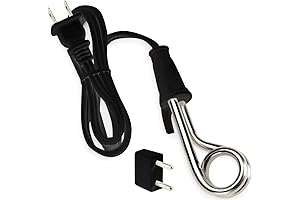 Lewis N. Clark Immersion Heater 110V- Portable, Electric Kettle Alternative