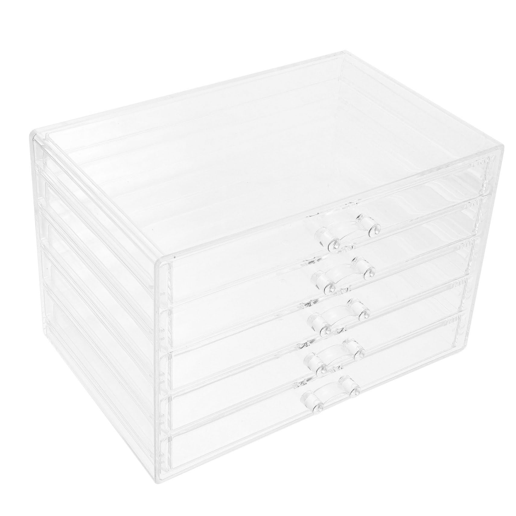 Gatuida Organisateur de Maquillage en Acrylique à 5 Tiroirs Multifonctionnel pour Bijoux et Cosmétiques, Design Polyvalent pour Bureau et Décoration de Chambre