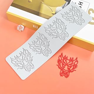 mostsom 3D Hollow Out Lace Mold Silicone Lace Mould Cake Lace Moulds for Cake Decorating Lace Mat Dragon Head Cake Lace for Wedding Cake Topper Sugar lace Former Cake (F_ Dragon Head)