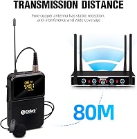 Debra 4-Csatornás UHF Vezeték Nélküli Mikrofon Szett 16 Frekvenciával, 80m Hatótávval, 4 Bodypack + Fejhallgató/Csíptetős Mikrofon, Stúdióha 5