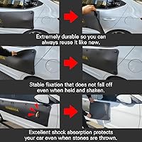 Vista 4 de BestDoorGuard Tesla Solamente Protector de Abolladuras de Puerta de Coche de Aluminio Prevención de Abolladuras de Coche Removible No Magnético