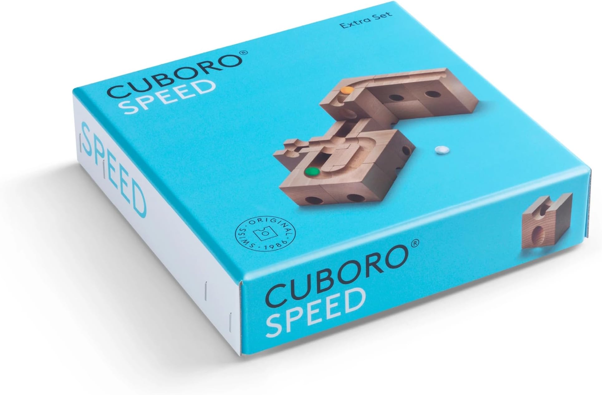 Cuboro Speed Marble Run Game - The Extra Set for Faster Runs