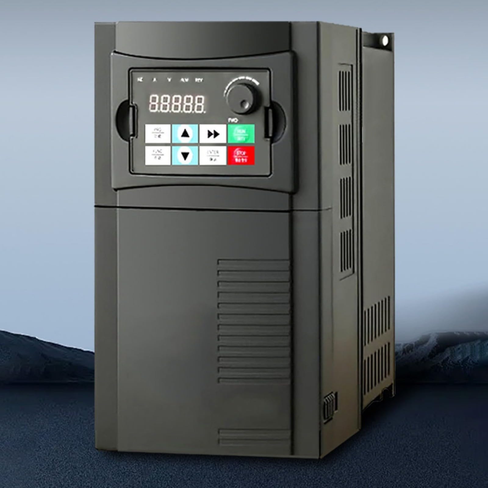 Inverter di frequenza 0,4 KW 220 V monofase ingresso 3 fasi uscita VFD con PLC e regolatore PID integrato per pompe, ventilatori, macchine CNC e nastri trasportatori, modello 320-0.4S1