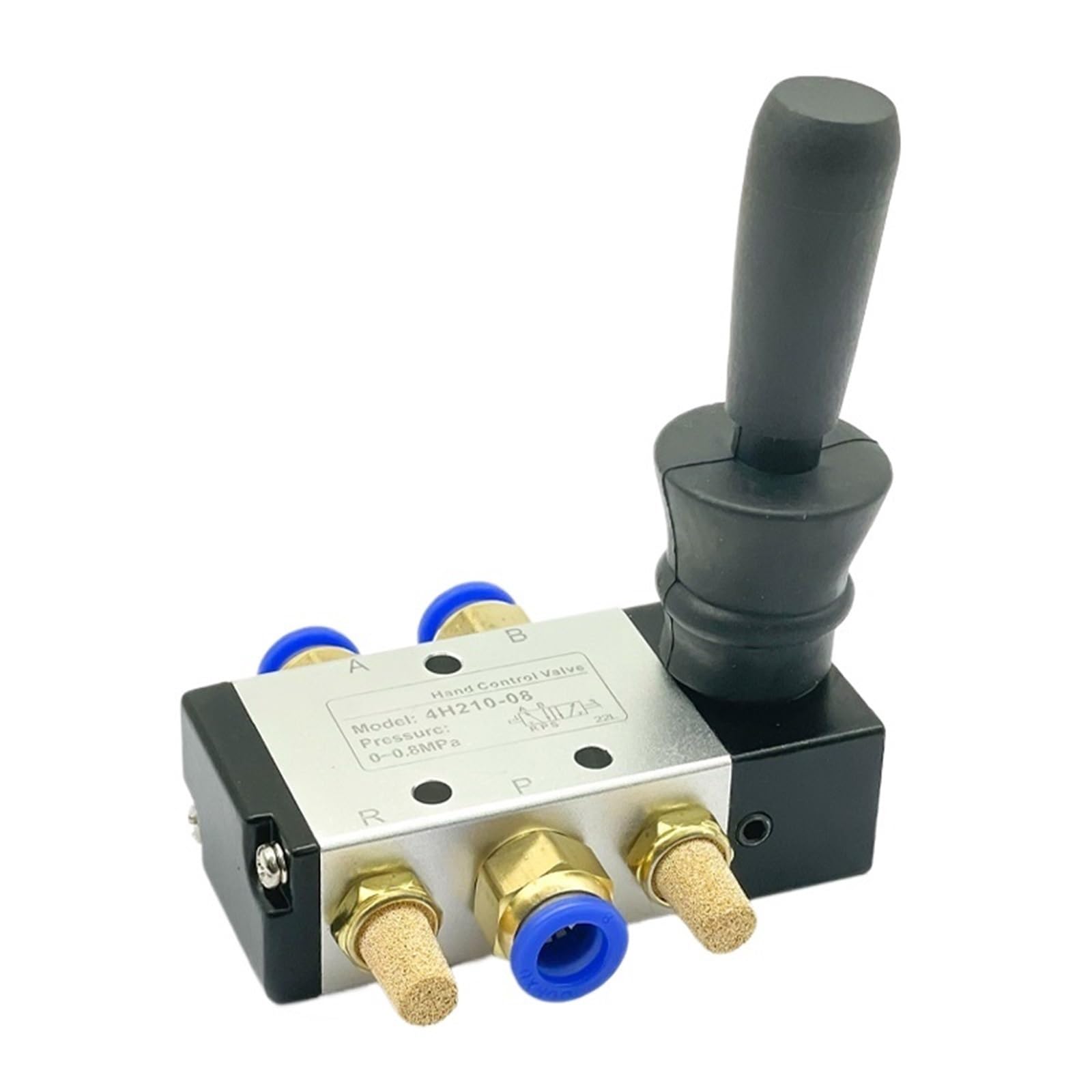 1pcs 4H210-08 1/4 "2 Posizioni 5 Port Air Valvola di controllo manuale pneumatica Valvola di controllo pneumatica 5/2 vie Leva manuale azionata valvola di controllo (4H210-08 6mm)
