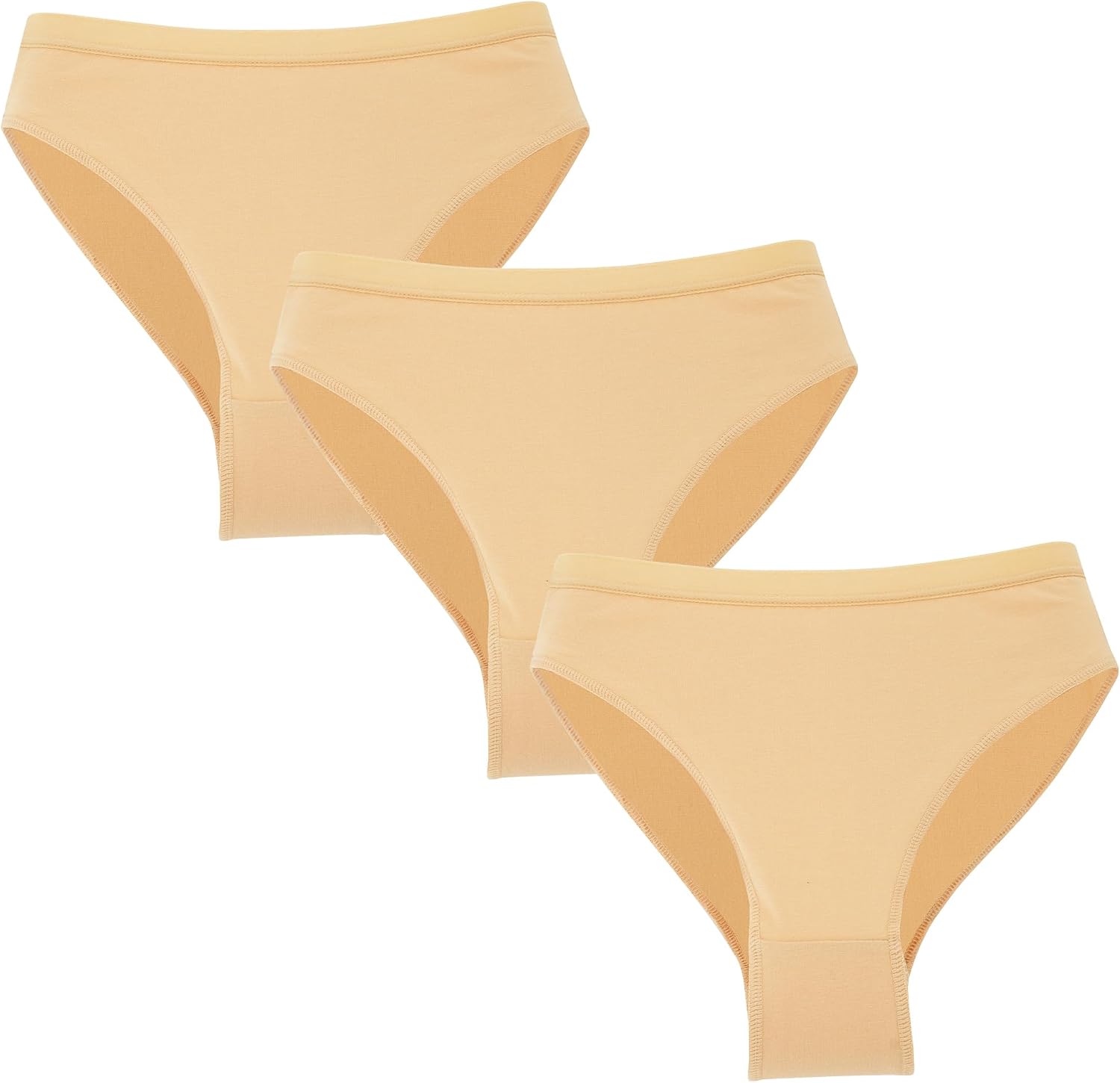 FEOYA Girls Dance Briefs Ballet Panties No Show Seamless 3 Pack High Cut Profession Ballerina Gymnastics Underwear