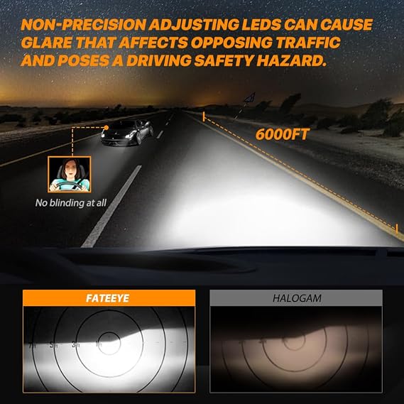 H4 LED Headlight Bulbs - 800% 44000LM 200W H4 Headlight Bulbs Conversion Kit, 6500K White Light with Fan, Plug and Play, IP68 Waterproof, Pack of 2