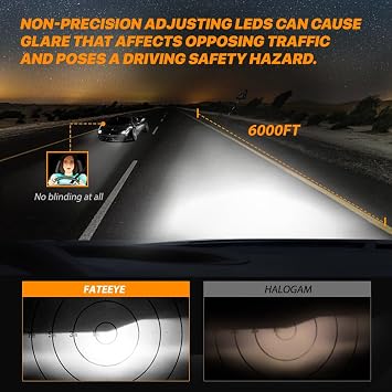 H4 LED Headlight Bulbs - 800% 44000LM 200W H4 Headlight Bulbs Conversion Kit, 6500K White Light with Fan, Plug and Play, IP68 Waterproof, Pack of 2