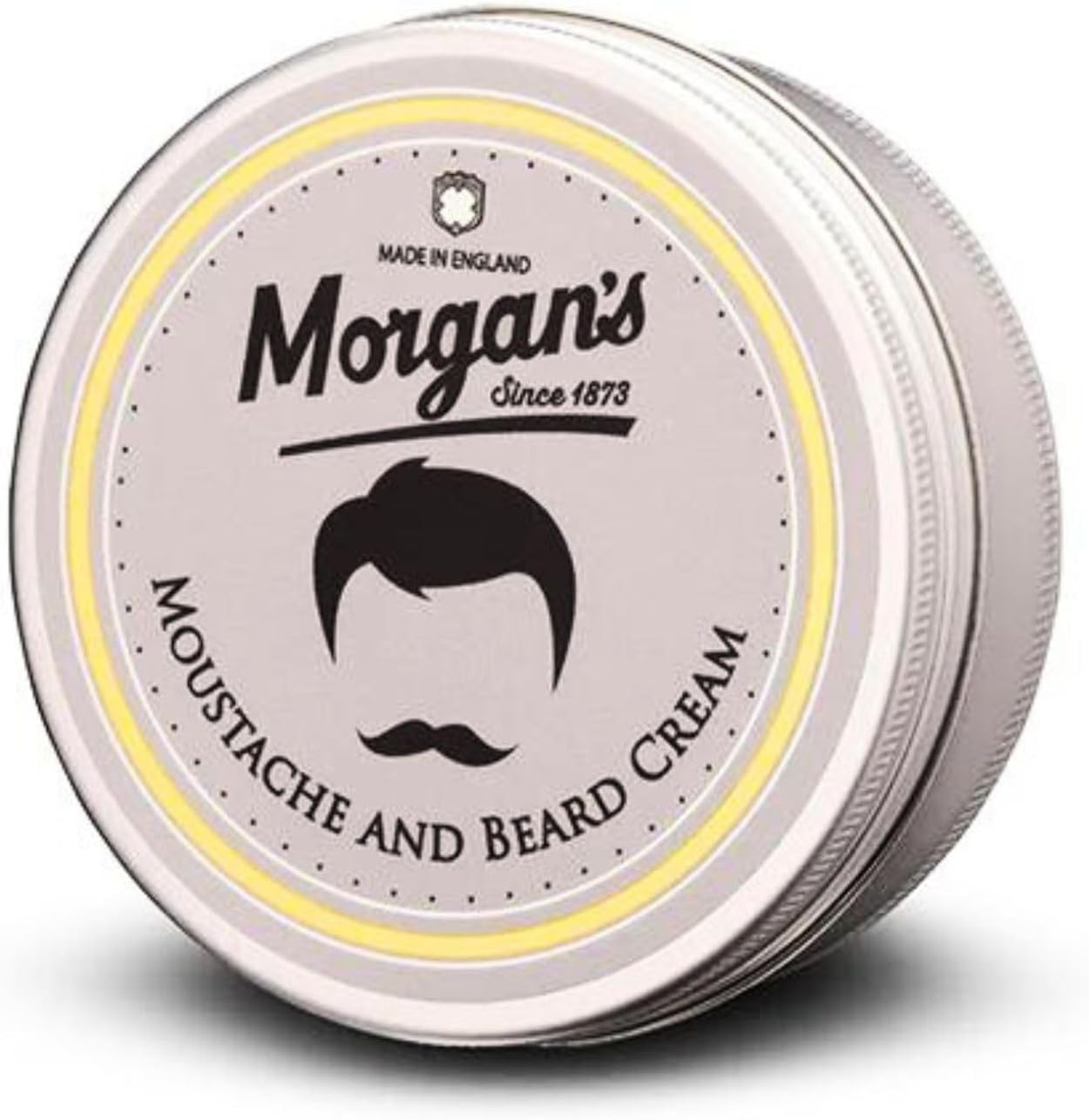 Morgan's Pomade Moustache and Beard Cream, Moisturising and Conditioning Cream for All Beard Lengths, with Natural Oils, Aloe Vera and Keratin 75ml