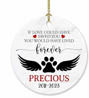 If Love Could Have Saved You You Would Have Lived Ornament Christmas, Personalized Forever Love Paw Cat Dog Ornament, Custom Name & Year Sympathy Keepsakes Gifts, Dog Cat Memorial Ornament Xmas 2023