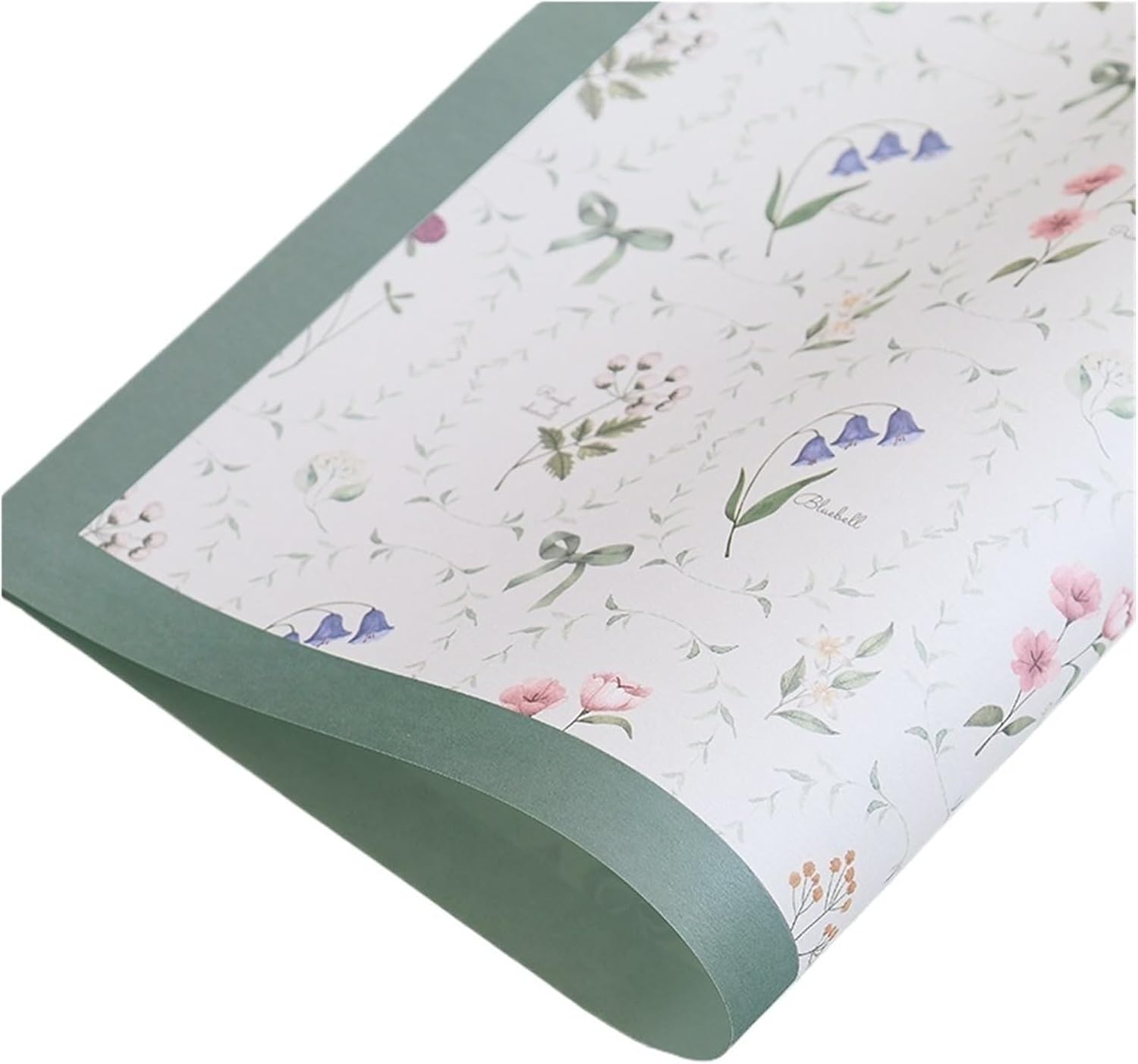 SFCHEN Art Mesh Floral Series Flower Wrapping Paper Waterproof Cotton Paper Bouquet Gift Packaging Paper Kraft Paper Sheets(Type 4)