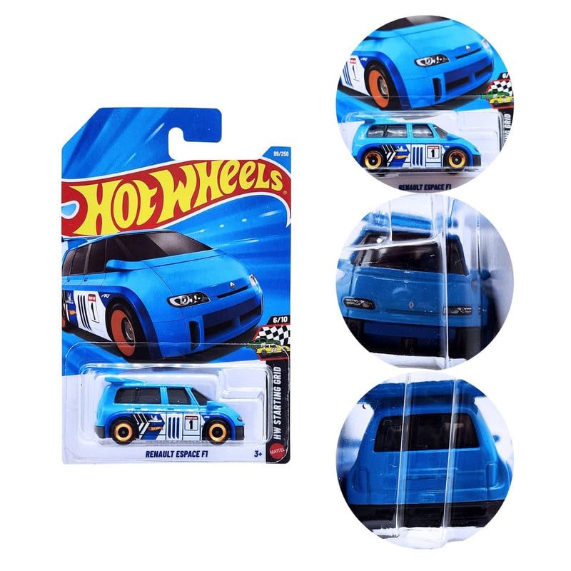 Image of Hot Wheels Renault Espace F1 HW Starting Grid Ages 3 and Up 99 /250 (Blue)