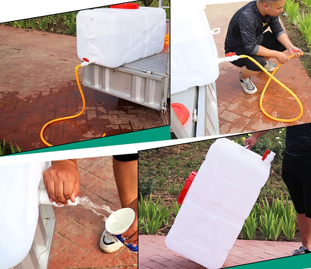 Water Tank Rectangular Rainwater Collection Barrel Outdoor Water Tank Portable Water Container (Size : 100L) Water Storage Container Cube Long Term Car Water Carrier Container Water Contain(Size:30L)