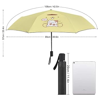 Amazon | ポムポムプリン 人気 日傘 雨傘 兼用 8本骨 自動開閉