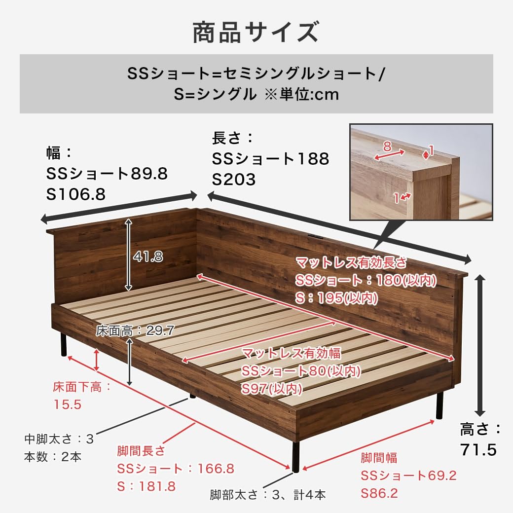 Amazon｜ネルコンシェルジュ アルヴィス デイベッド コーナー ベッド
