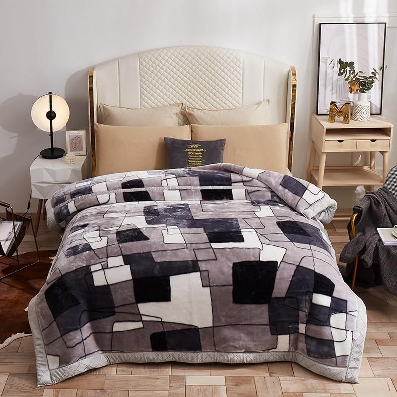 Image of Super Cloudy Luxury Double Bed Blanket for Marriage and Gift Purpose with Bag Packing(Pack of 1) (Multi A6)