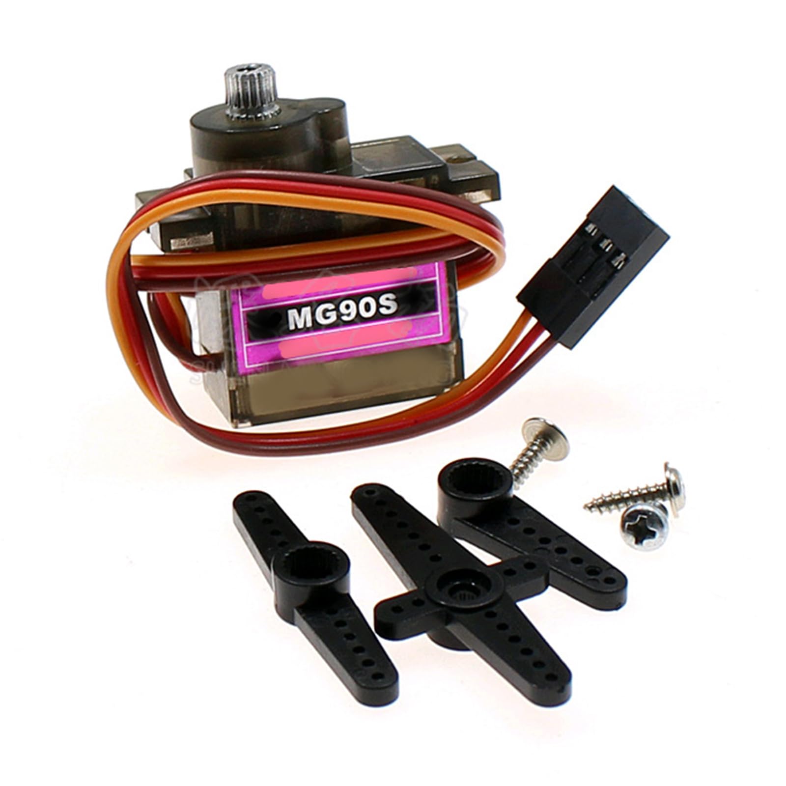Servo Micro Métal Gear 9g - Pour Modèles Réduits 450, Robots, Hélicoptères - Couple 2kg, Vitesse 0.11s - Compatible JR/Futaba - 6