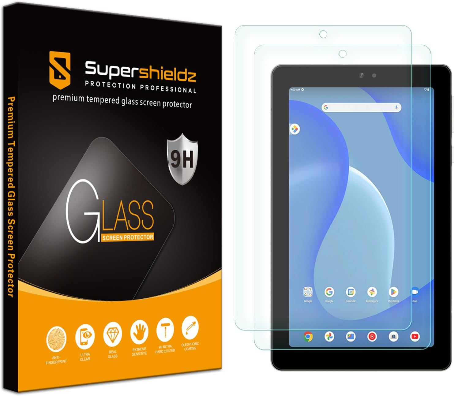 Supershieldz (2 Pack) Protector de Pantalla Vidrio Templado para Onn 7 pulgadas 2024