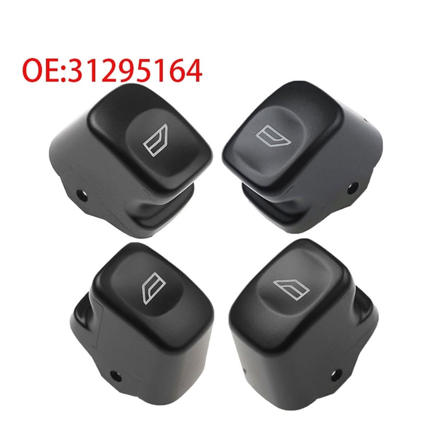 Driver Side Power Window Switch Button Cover Compatible with Volvo V70 XC70 S80 S60 XC90 31295164 31295247(3PCS)