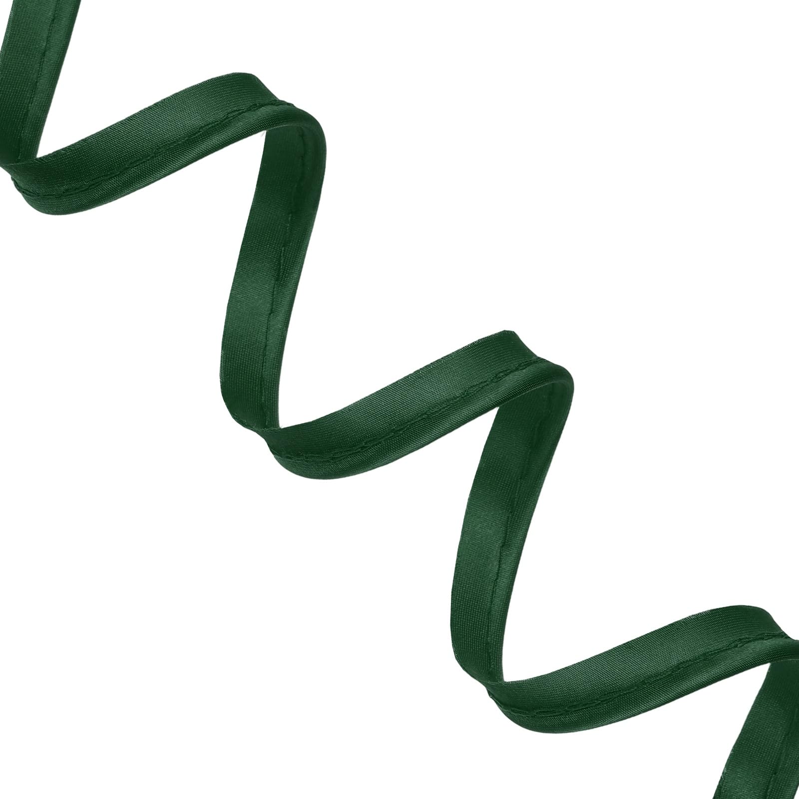 sourcing map Piping Bias Tape 1/2 Inch 22 Yards / 20m Piping Trim with Cotton Core Lip Cord Trim for Sewing Binding Hemming Cushions DIY Decor Crafts, Dark Green