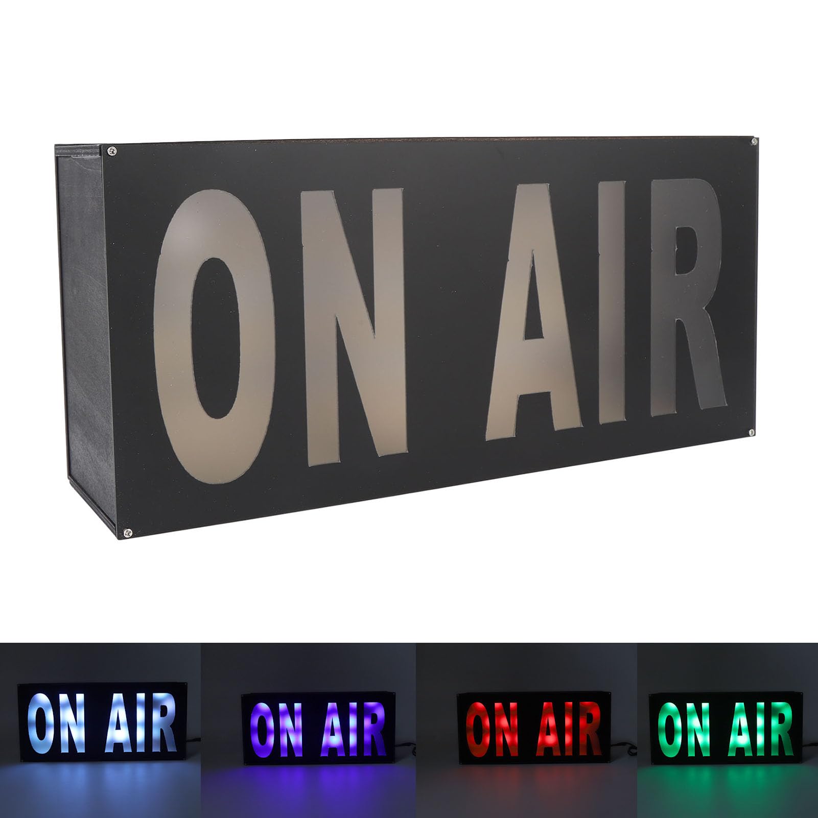 On Air Lichtschild, LED Lichtaufnahmeschild, USB betrieben mit Fernbedienung, On Air Neonschild, LED Lichtbox Dekoration für Studio-Übertragungen, Live Streaming