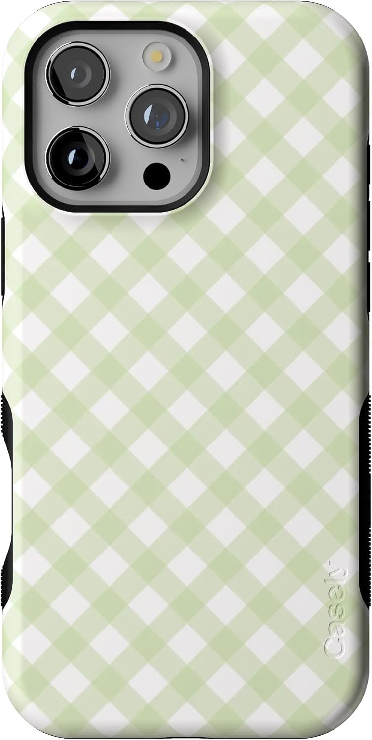 Casely iPhone 16 Pro Max Case | Mint Lattice | Sunday Best | Bold Protective Design | Compatible with MagSafe