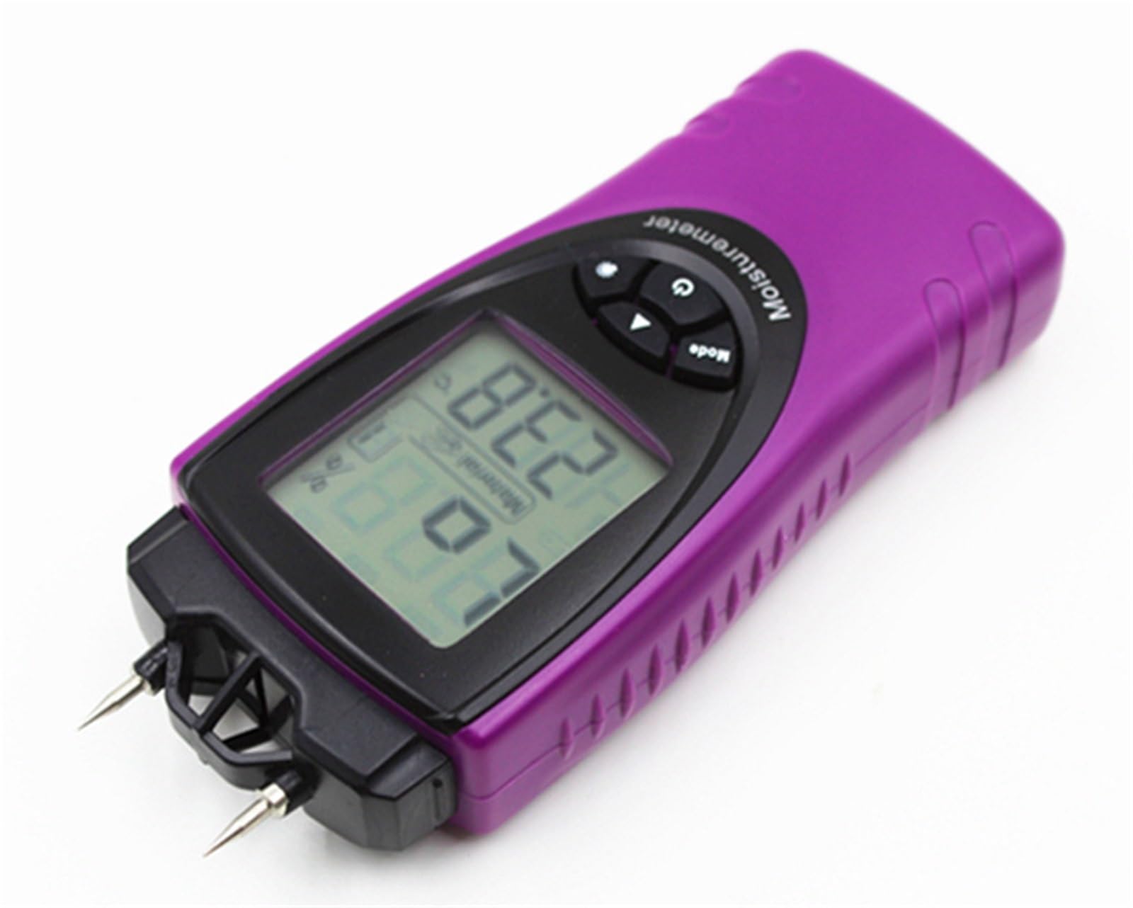 Medidor de humedad, Medidor De Humedad Madera Profesional ST8040 Con Pantalla LCD Grande Y Temperatura Retroiluminada, Lectura Práctica
