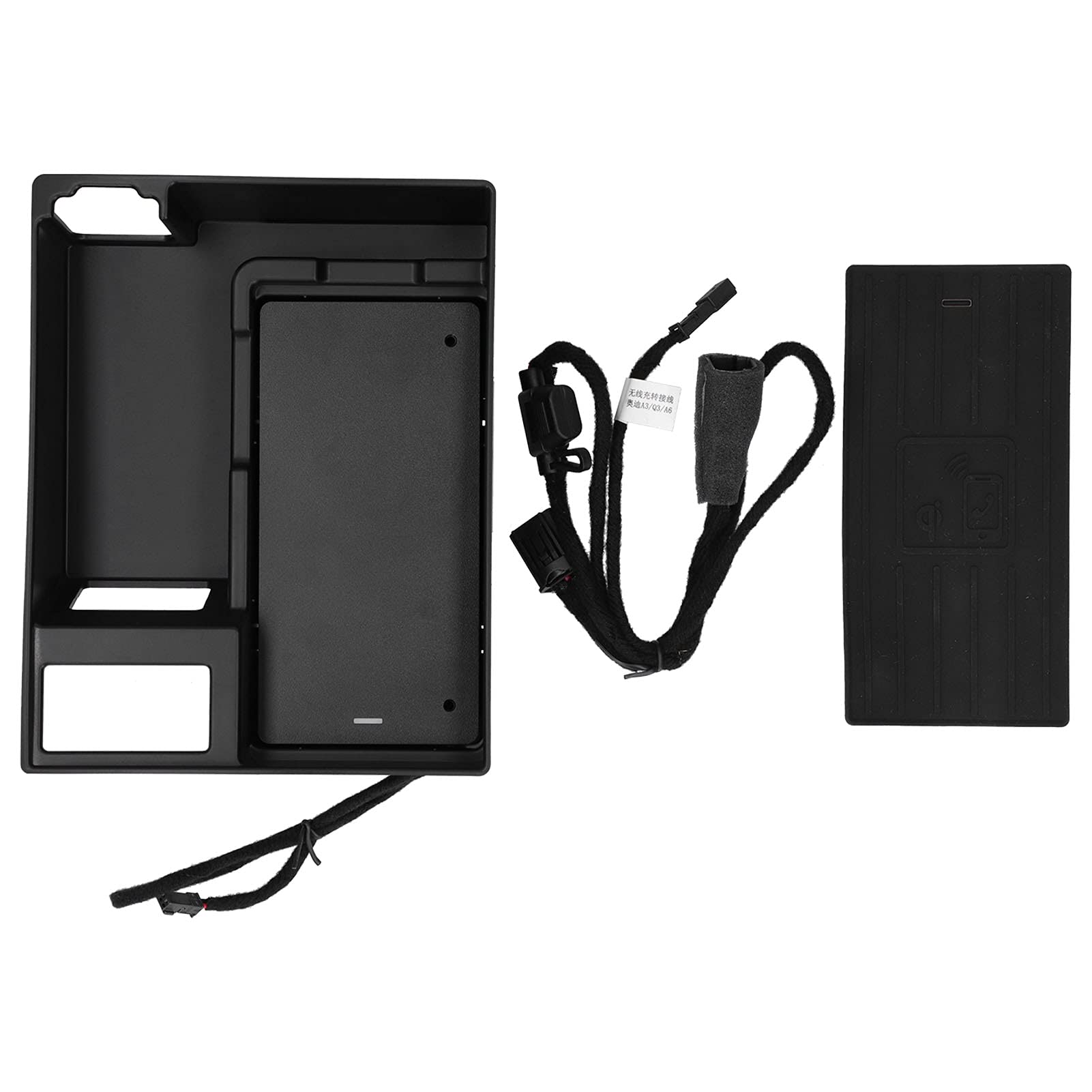 Cargador Inalámbrico para Coche de 15 W, Reposabrazos, Caja de