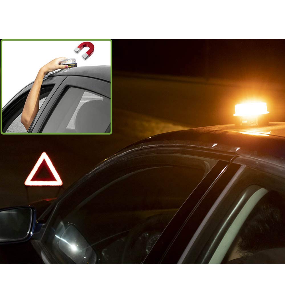 Baliza Luz de Emergencia - Señal V16 para Coche Homologada DGT 2026 con GEOLOCALIZACION - Señalización de Emergencia en carretera - Dispositivo V16 Visible a 1Km - Cobertura hasta 2038