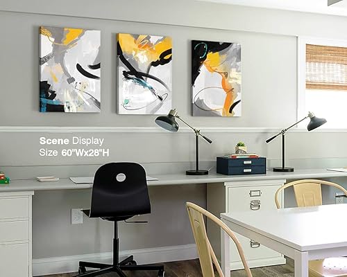 Miniatura 5 de GIFTTWART Decoración de sala de estar, dormitorio, pinturas artísticas para pared, decoración de pared de oficina, decoración moderna para el hogar,