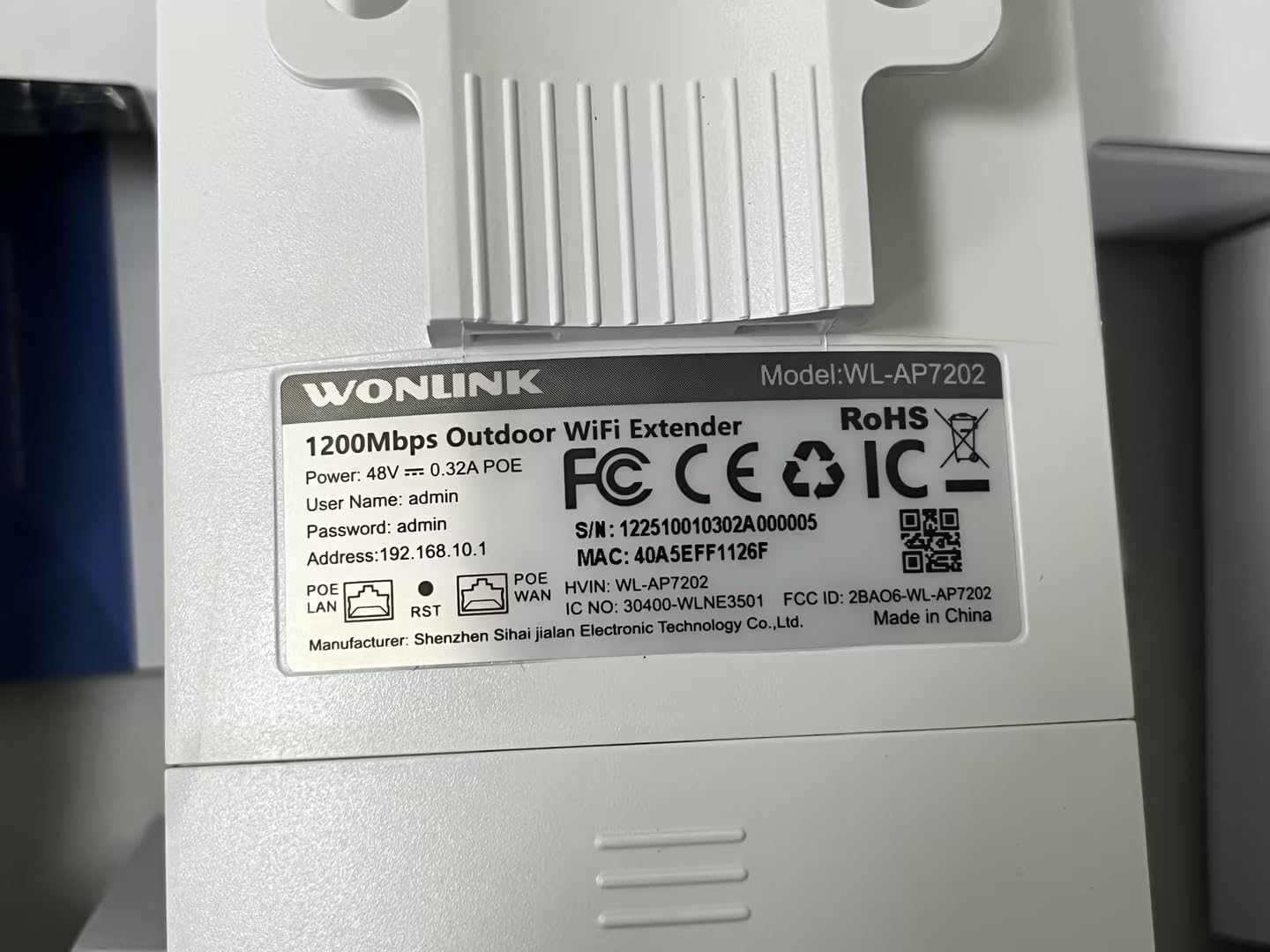 AC1200 7202-2 specifikációk