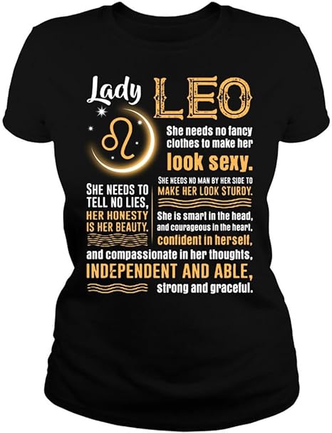 Leo Zodiac Tshirt Lady Leo Very Sexy 