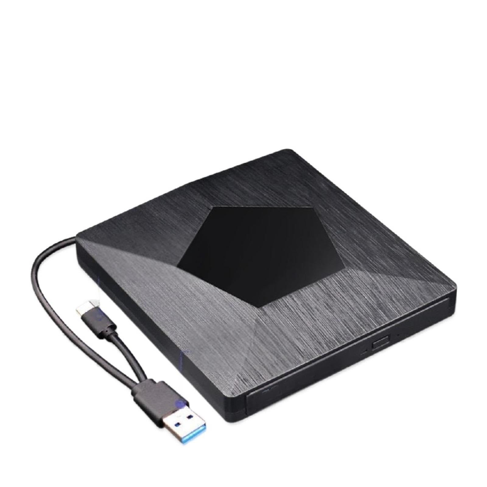 Lecteur CD-ROM externe USB et Type C avec graveur DVD portable