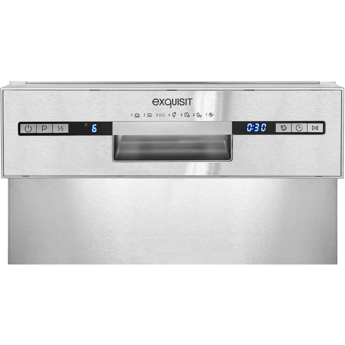 Exquisit Einbaugeschirrspüler EGSP9309-EF-030E 45 cm 9 Maßgedecke 7 Programme Unterbau Geschirrspüler