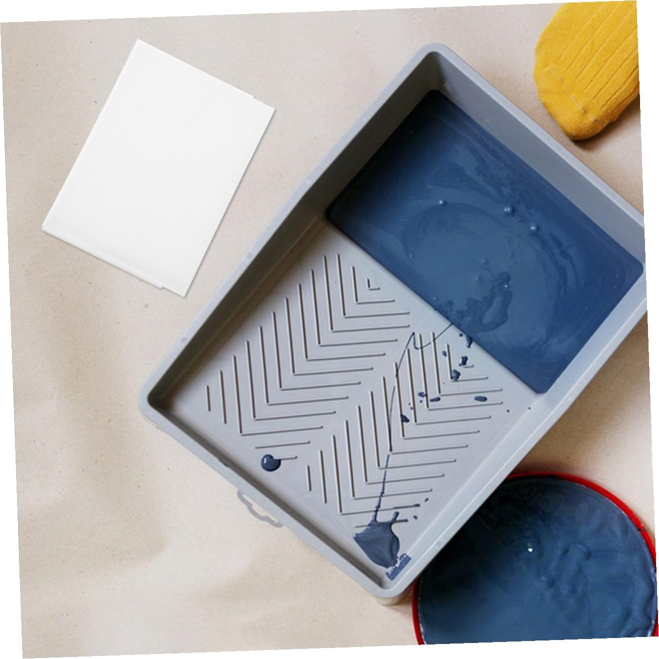 2pcs Paint Edger Tool Replacement Pads Efficient Edge Painting Tool for Corners Ceilings Lightweight Reusable Flocking Material Quick Neat Paint Application