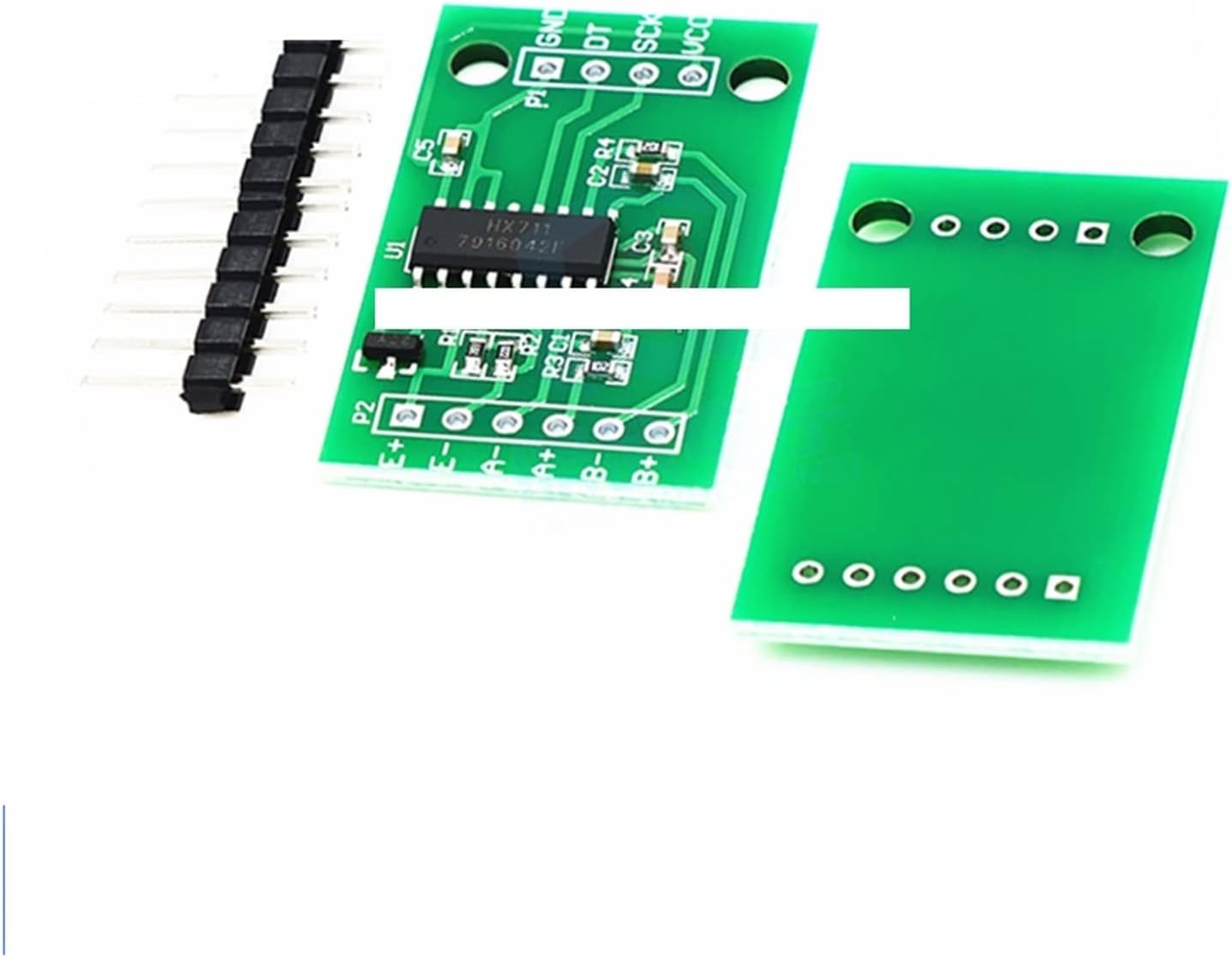 High-Precision Load Cell Scale Sensor 2 Buah Sel Beban 1KG 5KG 10KG 20KG HX711 AD Modul Sensor Berat Aluminium Rentang Kecil Sensor Tekanan Berat (Size : HX711AD)